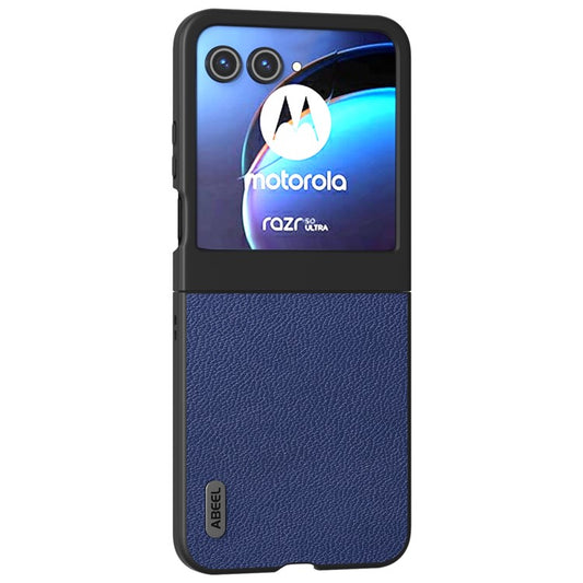 ABEEL For Motorola Razr 60 / Razr 50 5G Case Litchi Texture Non-Slip Phone Cover - Blue