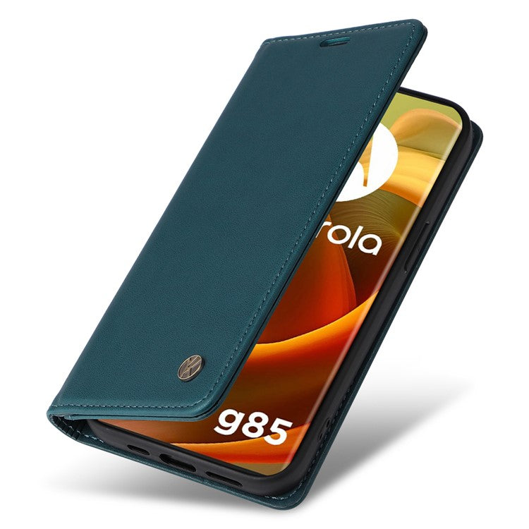 YIKATU YK-001 For Motorola Moto G85 5G / S50 Neo 5G Wallet Case Strong Magnetic Leather Phone Cover - Green