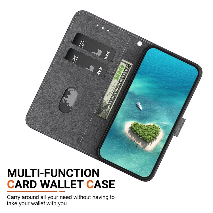 For Xiaomi Redmi 13 5G / 13 4G / Poco M6 4G Case Pattern Print PU Leather Wallet Phone Cover - Gold Butterfly Flower