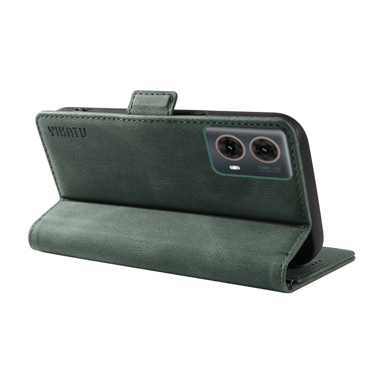 YIKATU YK-005 For Motorola Moto G85 5G / S50 Neo 5G Case Skin-Touch Leather Phone Cover - Green