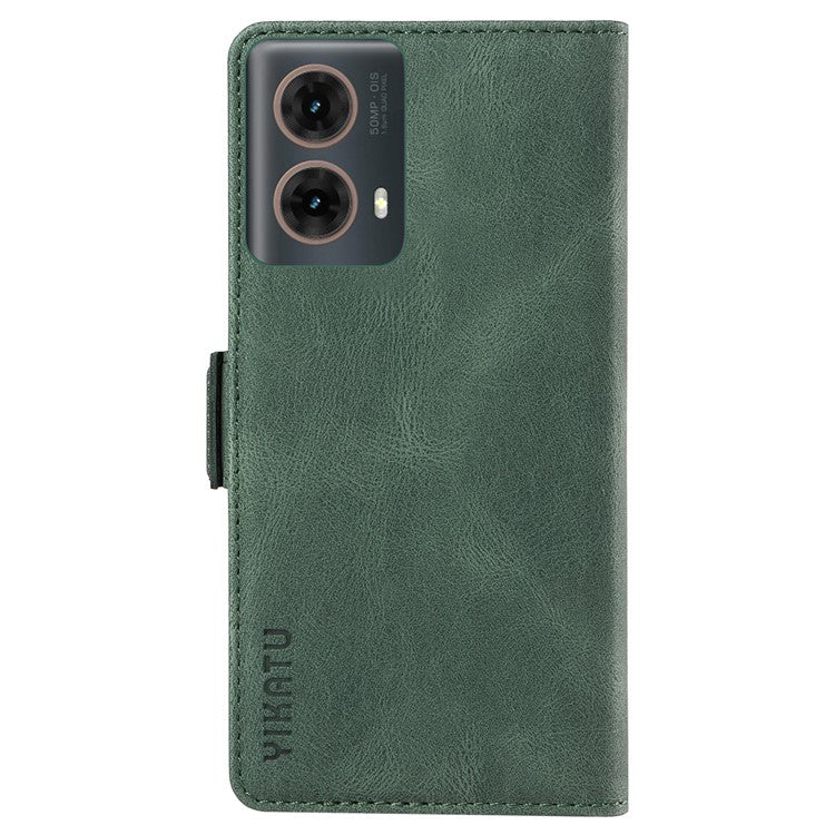 YIKATU YK-005 For Motorola Moto G85 5G / S50 Neo 5G Case Skin-Touch Leather Phone Cover - Green