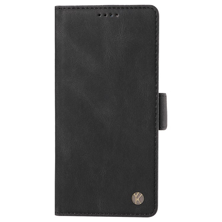 YIKATU YK-005 For Motorola Moto G85 5G / S50 Neo 5G Case Skin-Touch Leather Phone Cover - Black