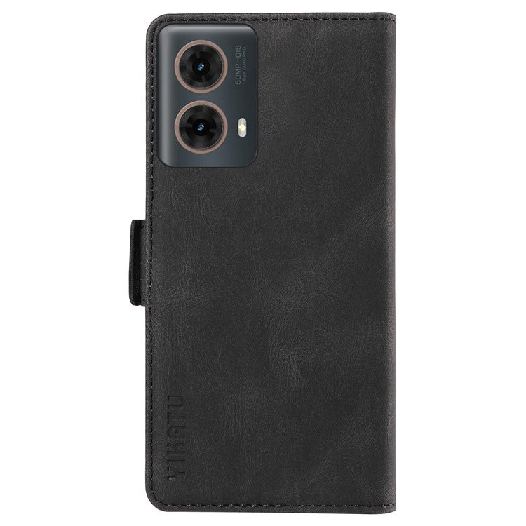 YIKATU YK-005 For Motorola Moto G85 5G / S50 Neo 5G Case Skin-Touch Leather Phone Cover - Black