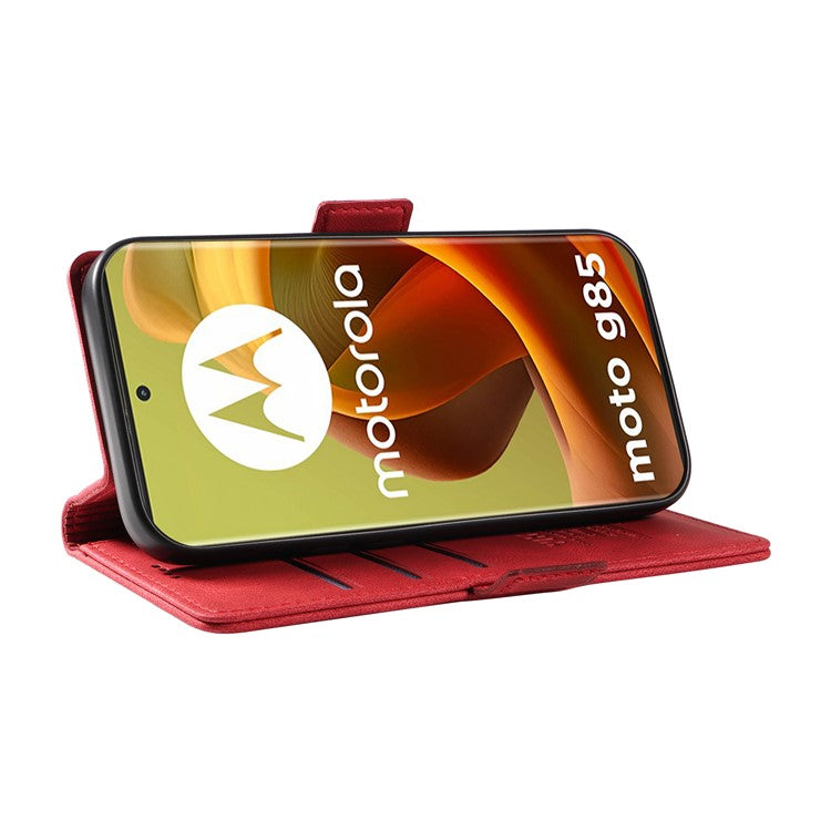 YIKATU YK-005 For Motorola Moto G85 5G / S50 Neo 5G Case Skin-Touch Leather Phone Cover - Red