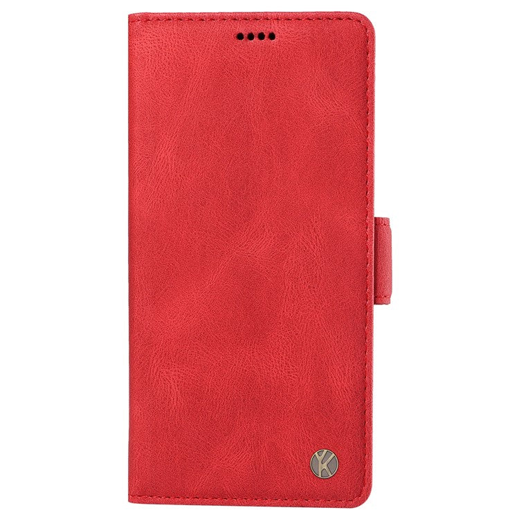 YIKATU YK-005 For Motorola Moto G85 5G / S50 Neo 5G Case Skin-Touch Leather Phone Cover - Red