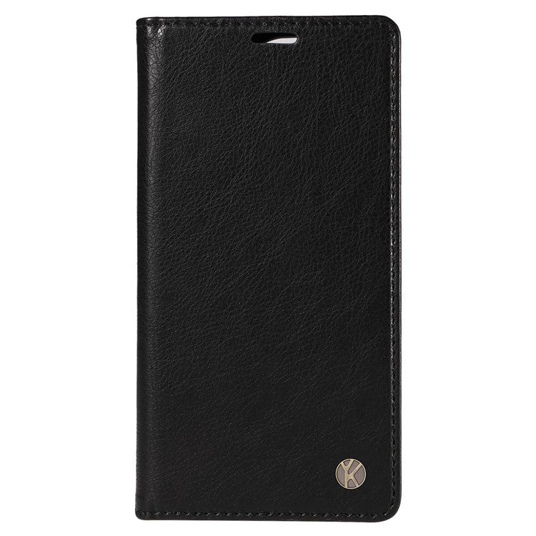 YIKATU YK-006 For Motorola Moto G85 5G / S50 Neo 5G Wallet Case Litchi Texture Leather Phone Cover - Black