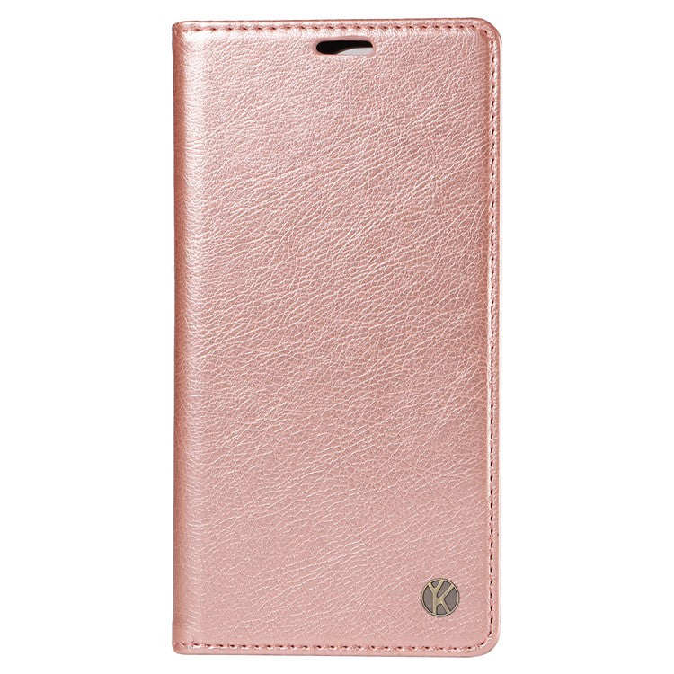 YIKATU YK-006 For Motorola Moto G85 5G / S50 Neo 5G Wallet Case Litchi Texture Leather Phone Cover - Rose Gold