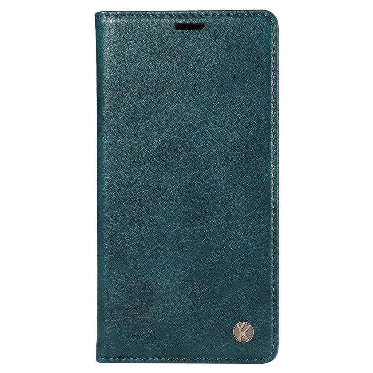 YIKATU YK-006 For Motorola Moto G85 5G / S50 Neo 5G Wallet Case Litchi Texture Leather Phone Cover - Blue
