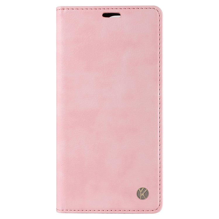 YIKATU YK-006 For Motorola Moto G85 5G / S50 Neo 5G Wallet Case Litchi Texture Leather Phone Cover - Pink