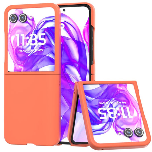 ABEEL For Motorola Razr 50 Ultra 5G Case Hard PC Phone Cover Skin-Friendly Touch Feeling - Orange