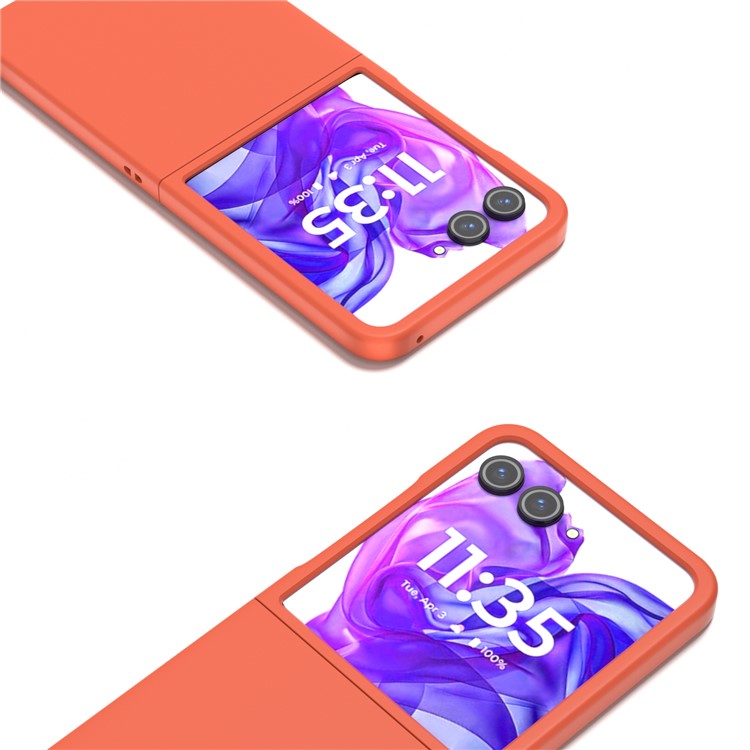 ABEEL For Motorola Razr 50 Ultra 5G Case Hard PC Phone Cover Skin-Friendly Touch Feeling - Orange