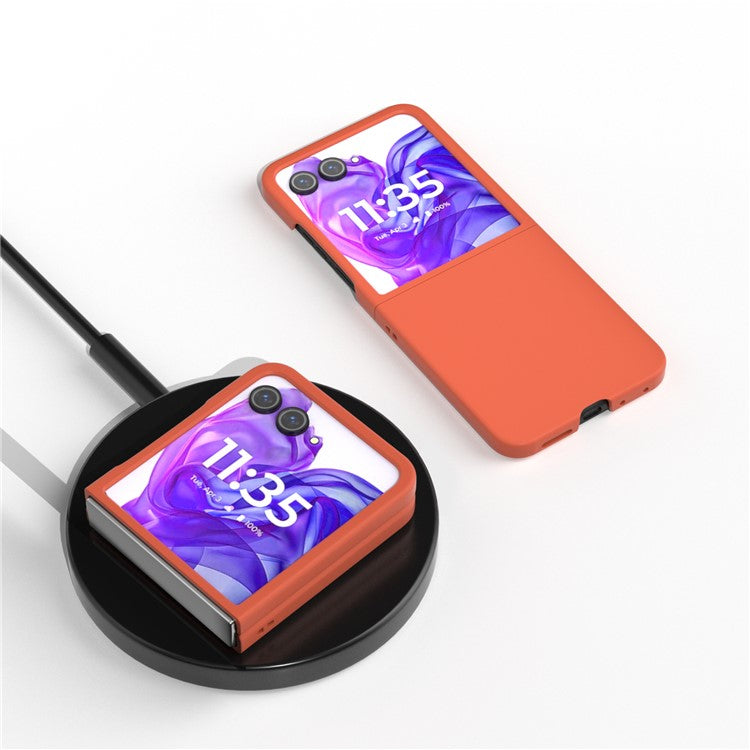ABEEL For Motorola Razr 50 Ultra 5G Case Hard PC Phone Cover Skin-Friendly Touch Feeling - Orange