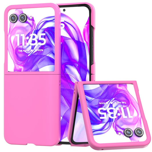 ABEEL For Motorola Razr 50 Ultra 5G Case Hard PC Phone Cover Skin-Friendly Touch Feeling - Rose