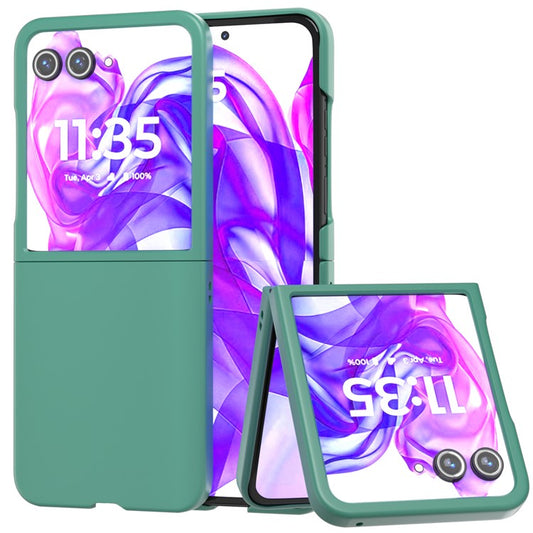 ABEEL For Motorola Razr 50 Ultra 5G Case Hard PC Phone Cover Skin-Friendly Touch Feeling - Dark Green
