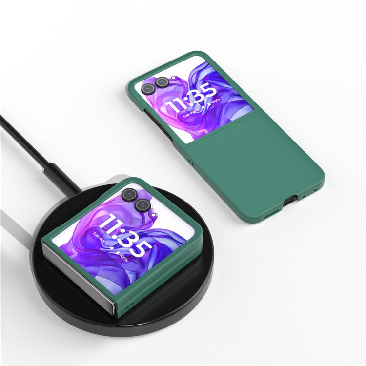 ABEEL For Motorola Razr 50 Ultra 5G Case Hard PC Phone Cover Skin-Friendly Touch Feeling - Dark Green