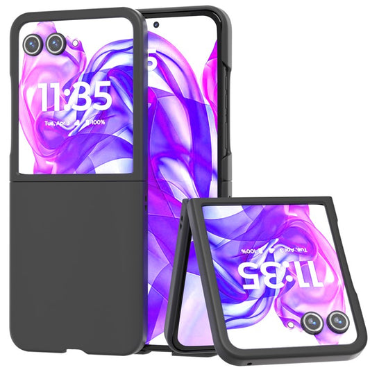 ABEEL For Motorola Razr 50 Ultra 5G Case Hard PC Phone Cover Skin-Friendly Touch Feeling - Black