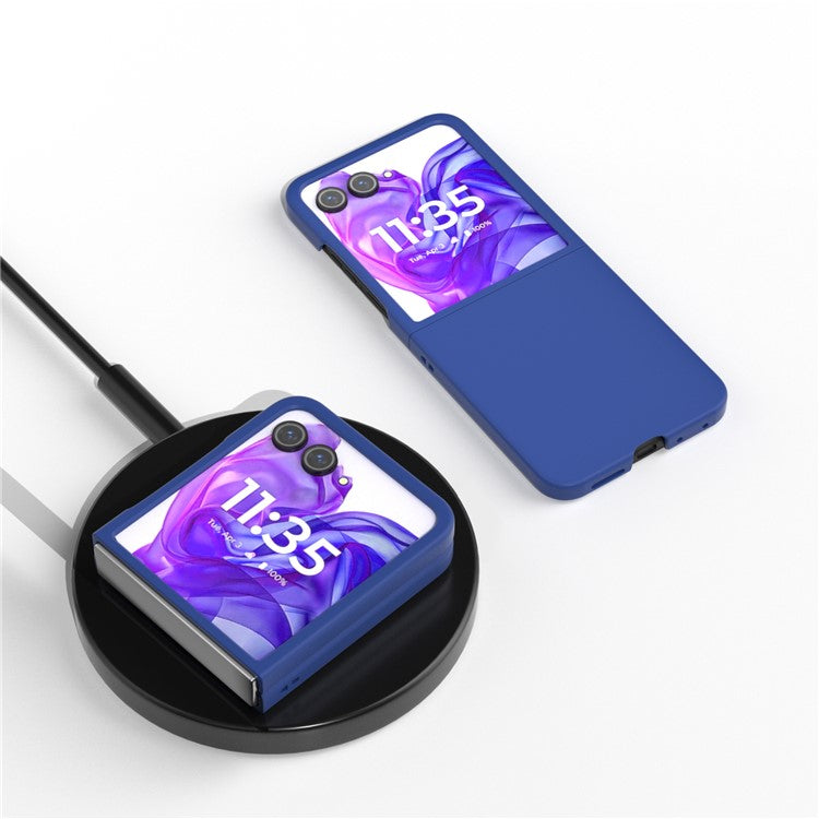 ABEEL For Motorola Razr 50 Ultra 5G Case Hard PC Phone Cover Skin-Friendly Touch Feeling - Dark Blue