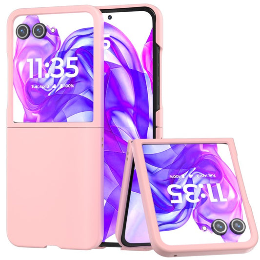 ABEEL For Motorola Razr 50 Ultra 5G Case Hard PC Phone Cover Skin-Friendly Touch Feeling - Pink