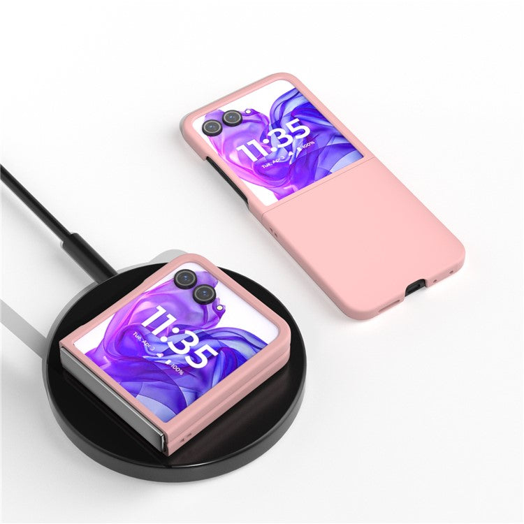 ABEEL For Motorola Razr 50 Ultra 5G Case Hard PC Phone Cover Skin-Friendly Touch Feeling - Pink