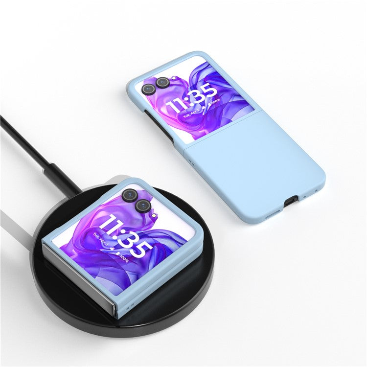 ABEEL For Motorola Razr 50 Ultra 5G Case Hard PC Phone Cover Skin-Friendly Touch Feeling - Baby Blue