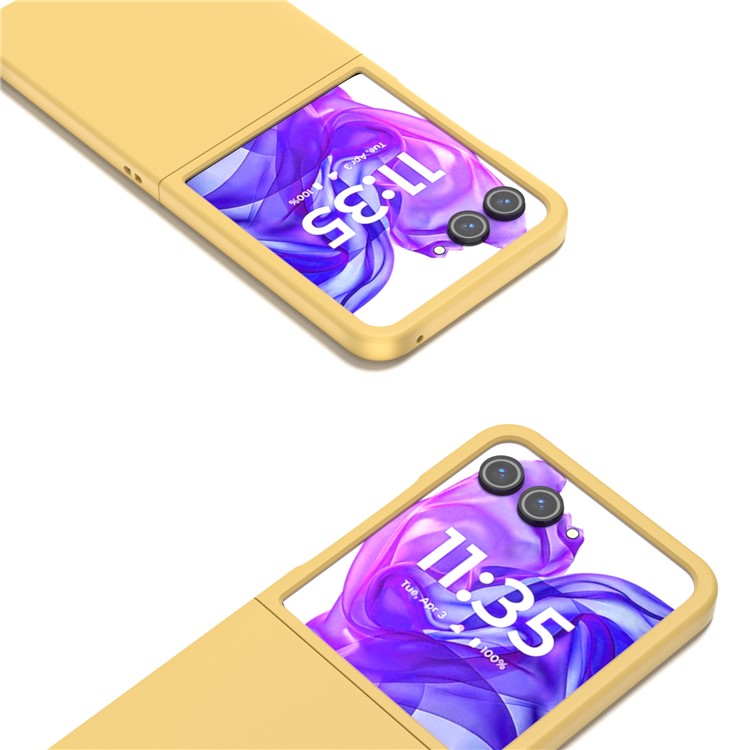 ABEEL For Motorola Razr 50 Ultra 5G Case Hard PC Phone Cover Skin-Friendly Touch Feeling - Yellow
