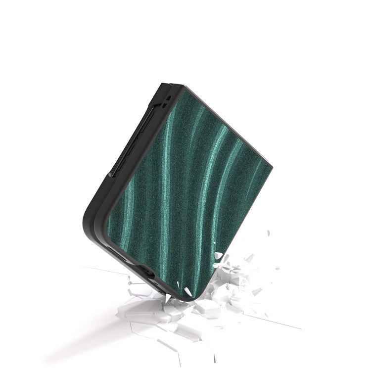 ABEEL Milky Way Series For Motorola Razr 50 Ultra 5G Case Shockproof PU+PC Phone Cover - Green