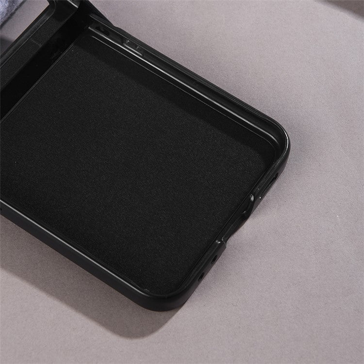 For Motorola Razr 60 / Razr 50 5G Magnetic Case Hinge Design PC+Cloth Phone Cover - Grey