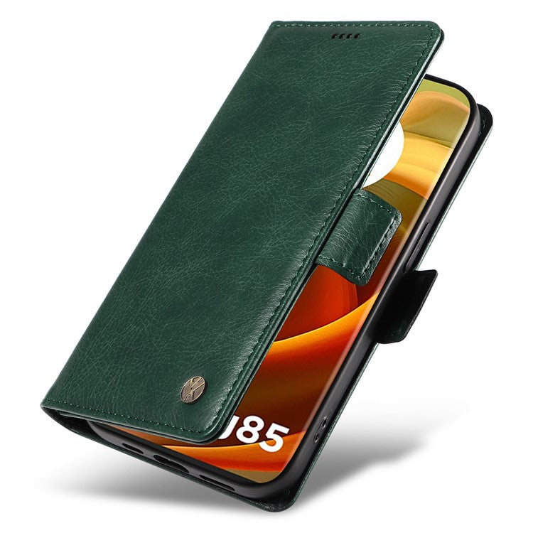 YIKATU YK-007 For Motorola Moto G85 5G / S50 Neo 5G Phone Case PU Leather Stand Anti-Drop Wallet Cover - Green