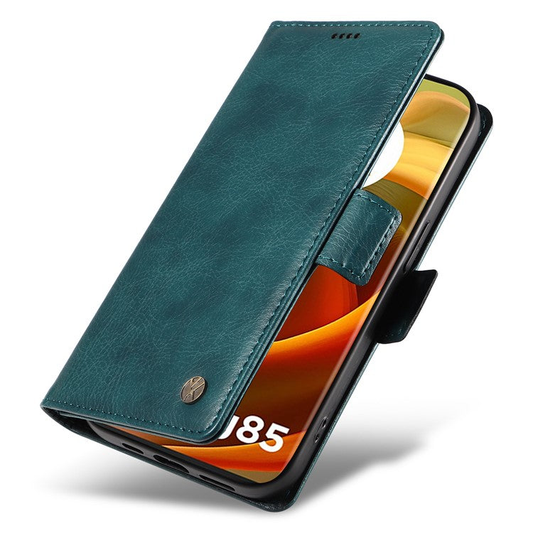 YIKATU YK-007 For Motorola Moto G85 5G / S50 Neo 5G Phone Case PU Leather Stand Anti-Drop Wallet Cover - Blue
