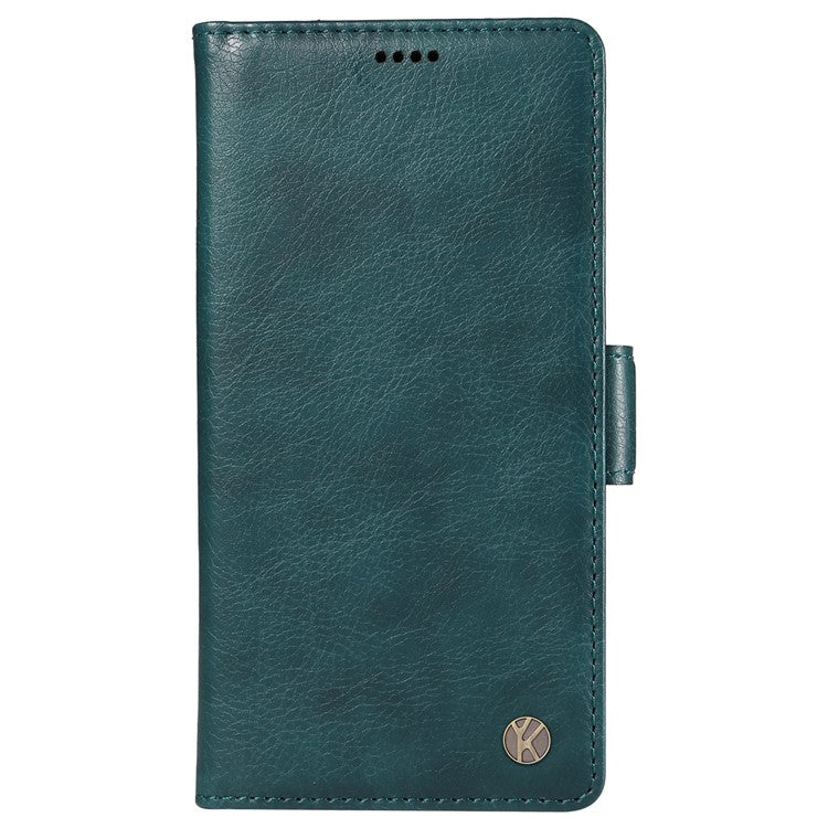 YIKATU YK-007 For Motorola Moto G85 5G / S50 Neo 5G Phone Case PU Leather Stand Anti-Drop Wallet Cover - Blue