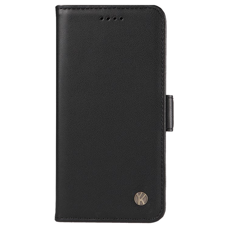 YIKATU YK-003 For Motorola Moto G85 5G / S50 Neo 5G Case PU Leather Phone Cover with Wallet Stand - Black