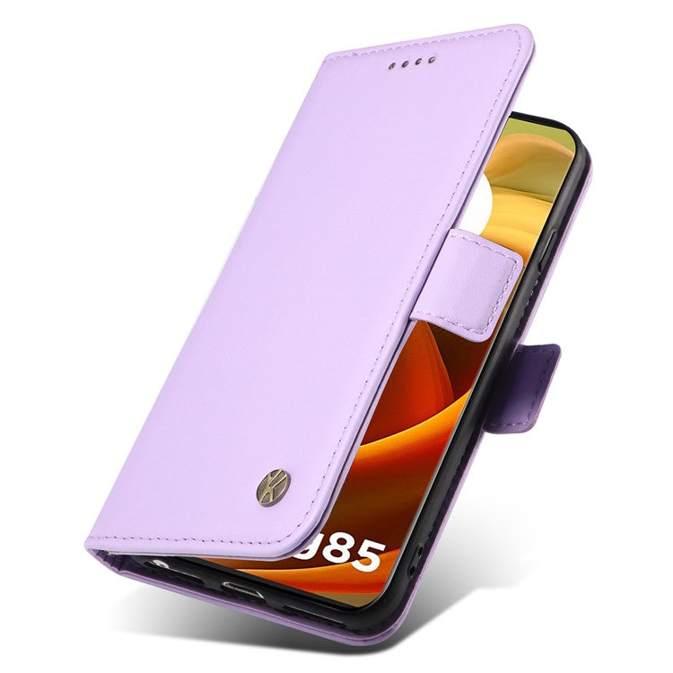YIKATU YK-003 For Motorola Moto G85 5G / S50 Neo 5G Case PU Leather Phone Cover with Wallet Stand - Light Purple