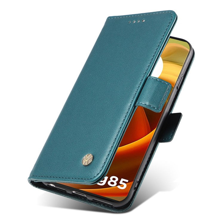 YIKATU YK-003 For Motorola Moto G85 5G / S50 Neo 5G Case PU Leather Phone Cover with Wallet Stand - Green