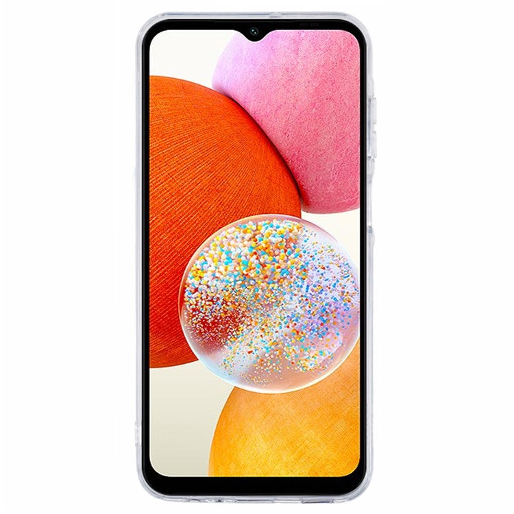 YX Series For Samsung Galaxy A35 5G Case IMD Pattern Soft TPU Back Cover - Feather