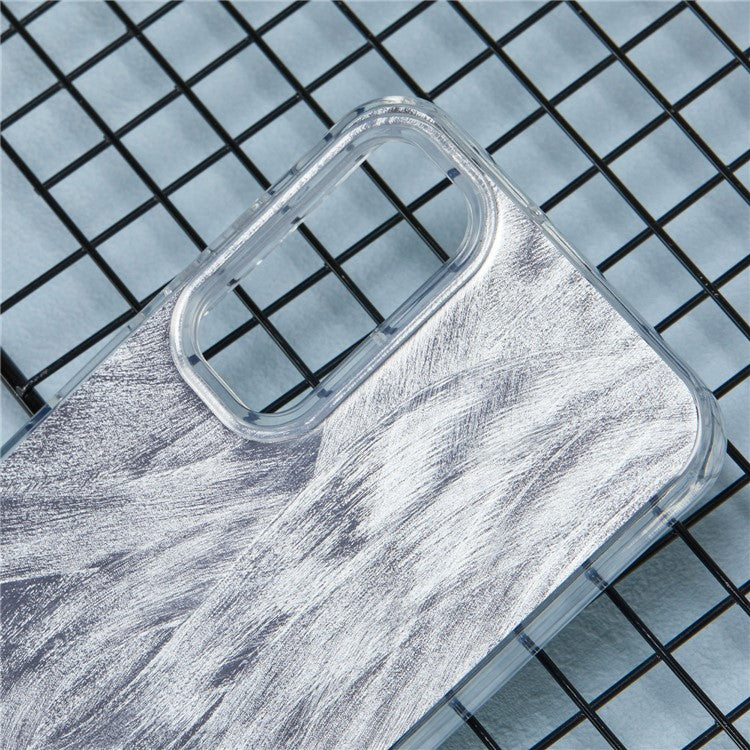 YX Series For Samsung Galaxy A35 5G Case IMD Pattern Soft TPU Back Cover - Feather