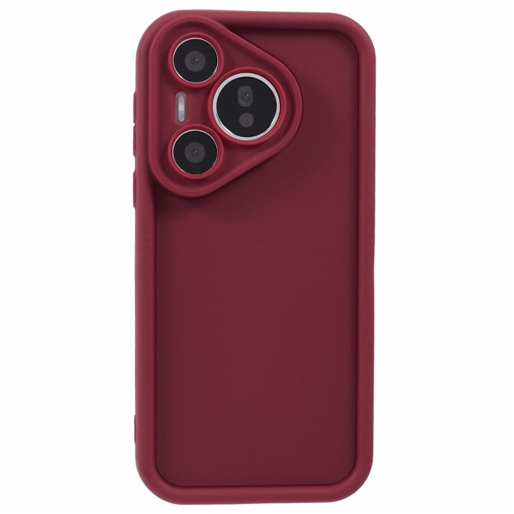For Huawei Pura 70 Pro / Pura 70 Pro+ Case Precise Lens Cutout Thicken Anti-Drop Matte TPU Phone Cover - Red