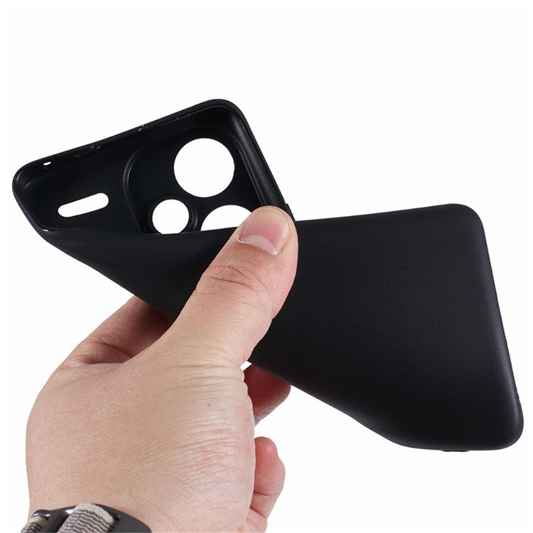 WANLONFENG MS Series for Xiaomi Redmi Note 13 Pro+ 5G TPU Phone Case Matte with Screen Protector