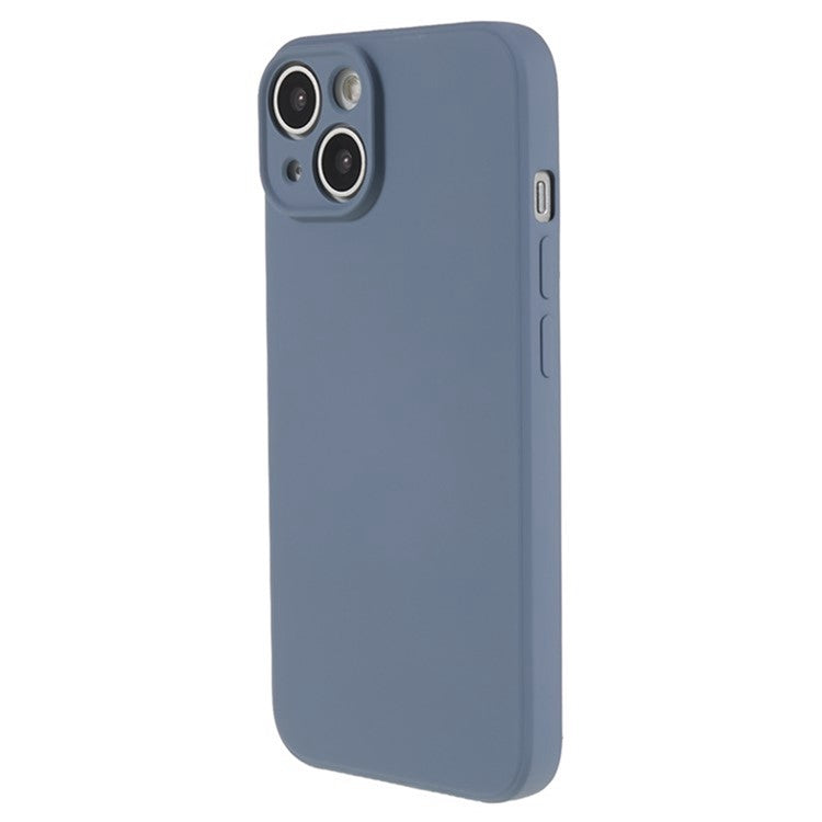 WANLONFENG RB2 Series for iPhone 14 Case Precise Cutout Lens Hole TPU Phone Cover with Screen Film - Lavender Grey