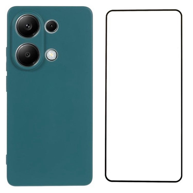 WANLONFENG RB2 Series for Xiaomi Redmi Note 13 Pro 4G / Poco M6 Pro 4G Case Precise Cutout TPU Phone Shell - Army Green
