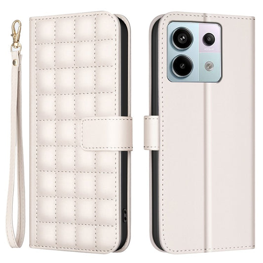 BINFEN COLOR BF34 for Xiaomi Redmi Note 13 Pro 4G / Poco M6 Pro 4G Case Leather Wallet Cover - Beige
