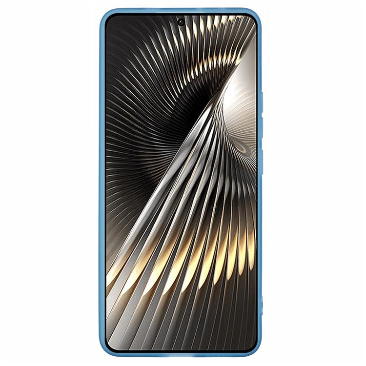 DKSM Series For Xiaomi Poco F6 5G / Redmi Turbo 3 5G Case Electroplated Camera Frame TPU Phone Cover - Transparent Cyan
