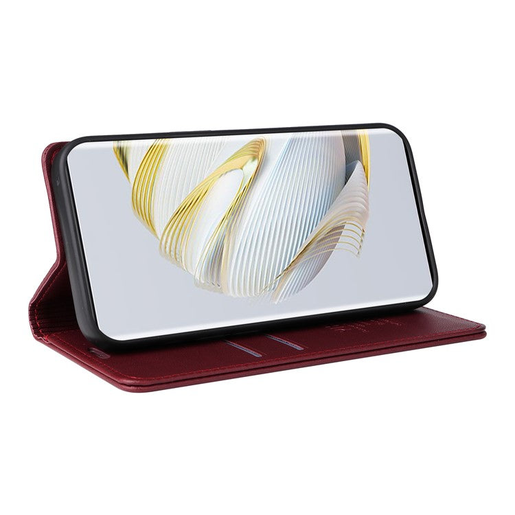 YIKATU YK-001 For Huawei Pura 70 Pro / Pura 70 Pro+ Case Wallet Flip Leather Phone Cover Hidden Magnetic - Wine Red