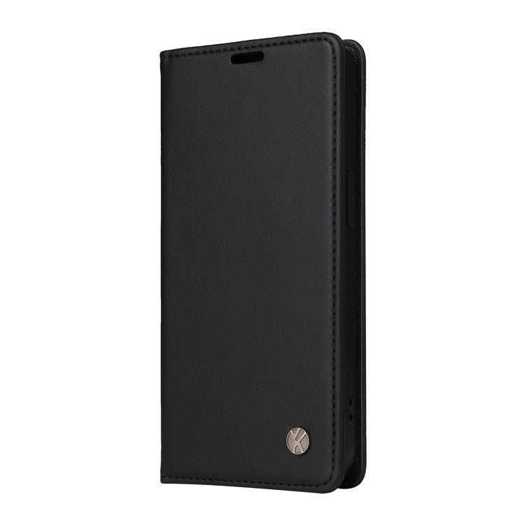 YIKATU YK-001 For Huawei Pura 70 Pro / Pura 70 Pro+ Case Wallet Flip Leather Phone Cover Hidden Magnetic - Black