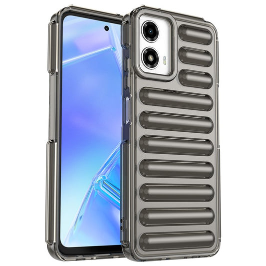 Capsule Series for Motorola Moto G45 5G / G34 5G Case TPU Anti-Drop Cell Phone Cover - Transparent Grey
