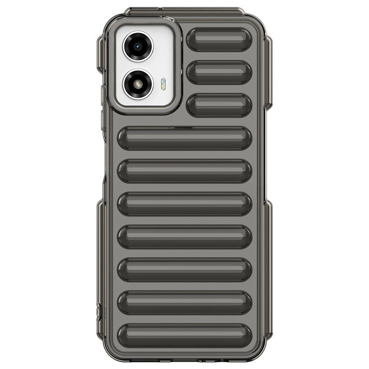 Capsule Series for Motorola Moto G45 5G / G34 5G Case TPU Anti-Drop Cell Phone Cover - Transparent Grey
