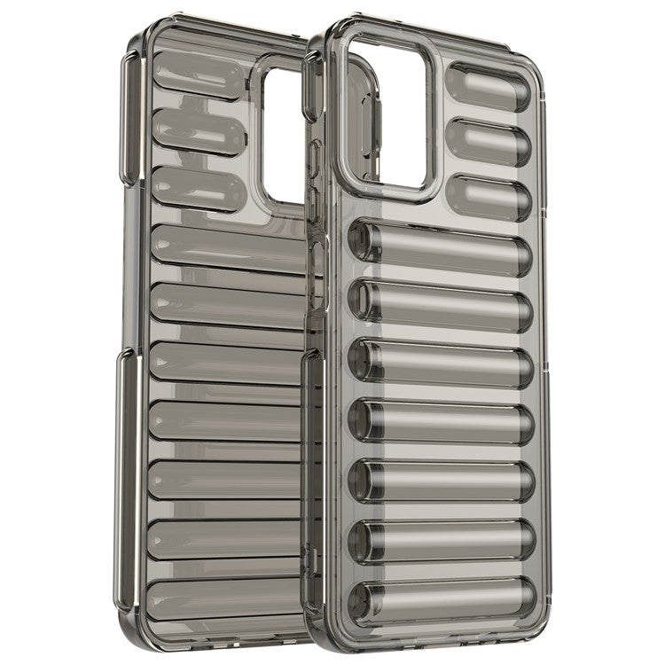 Capsule Series for Motorola Moto G45 5G / G34 5G Case TPU Anti-Drop Cell Phone Cover - Transparent Grey