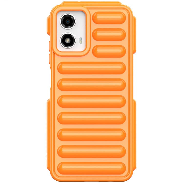 Capsule Series for Motorola Moto G45 5G / G34 5G Case TPU Anti-Drop Cell Phone Cover - Orange