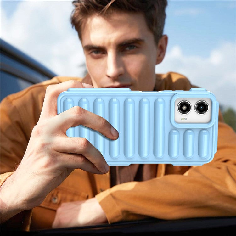 Capsule Series for Motorola Moto G45 5G / G34 5G Case TPU Anti-Drop Cell Phone Cover - Blue