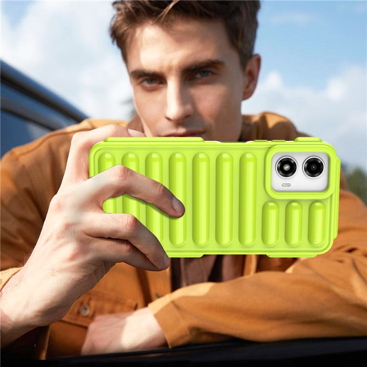 Capsule Series for Motorola Moto G45 5G / G34 5G Case TPU Anti-Drop Cell Phone Cover - Green