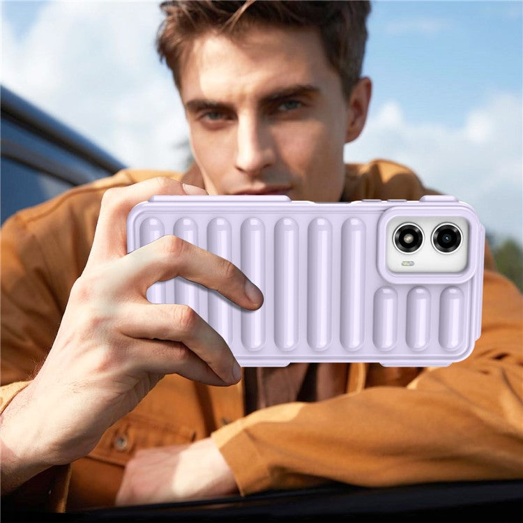 Capsule Series for Motorola Moto G45 5G / G34 5G Case TPU Anti-Drop Cell Phone Cover - Purple